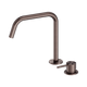 Nero Mecca Hob Bath/Kitchen Mixer Set Edge Spout Ii Brushed Bronze