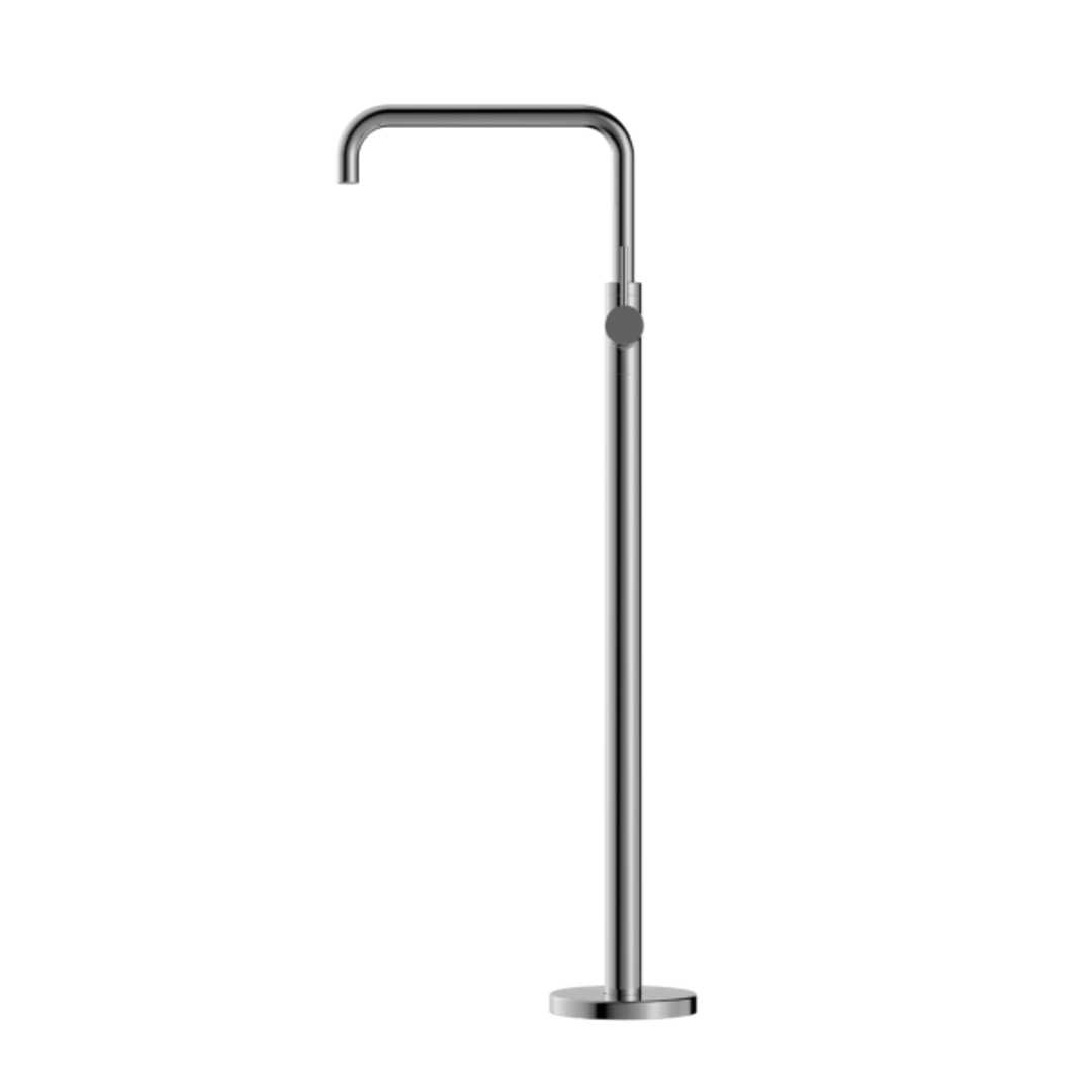 Nero Mecca Freestanding Bath Mixer Square Shape Chrome Nr221903Bch
