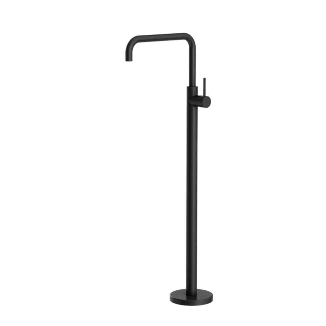 Nero Mecca Freestanding Bath Mixer Square Shape - Matt Black