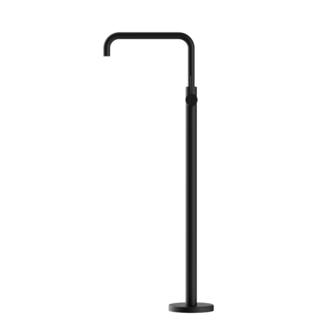 Nero Mecca Freestanding Bath Mixer Square Shape - Matt Black