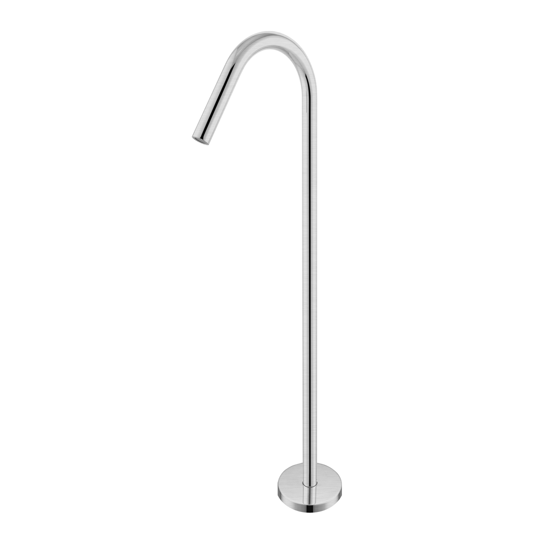 Mecca Bianca Floor Standing Bath Spout Brushed Nickel