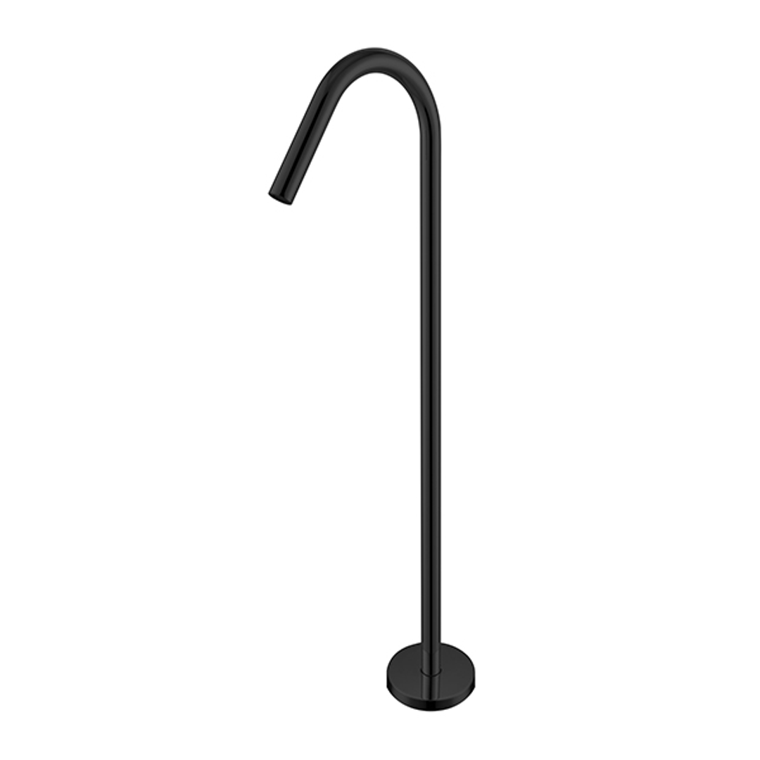 Mecca Bianca Floor Standing Bath Spout Matt Black