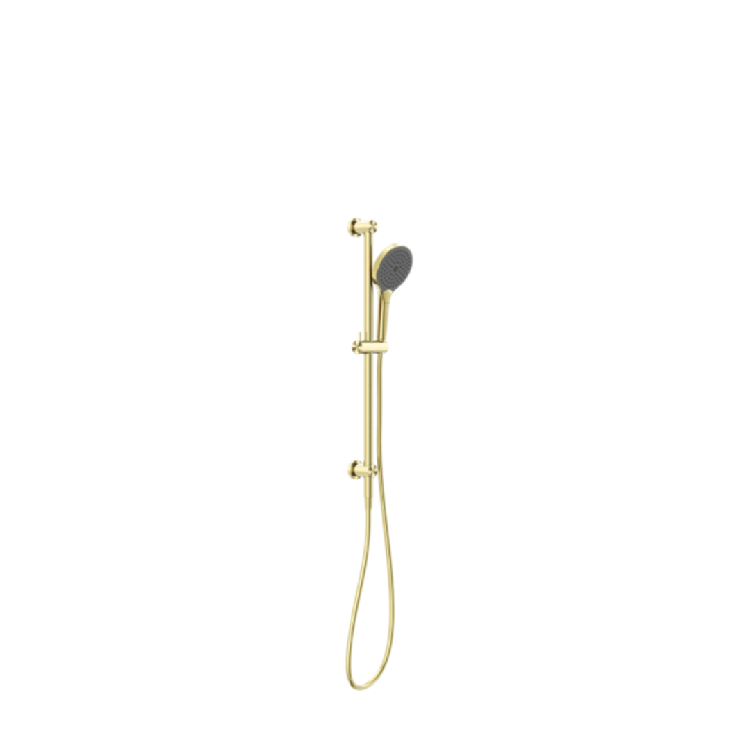 Nero Mecca Shower Rail With Air Shower Ii Brushed Gold Nr221905Gbg