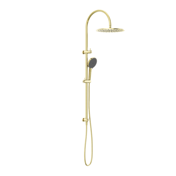 Nero Mecca Twin Shower With Air Shower Ii Brushed Gold Nr221905Hbg