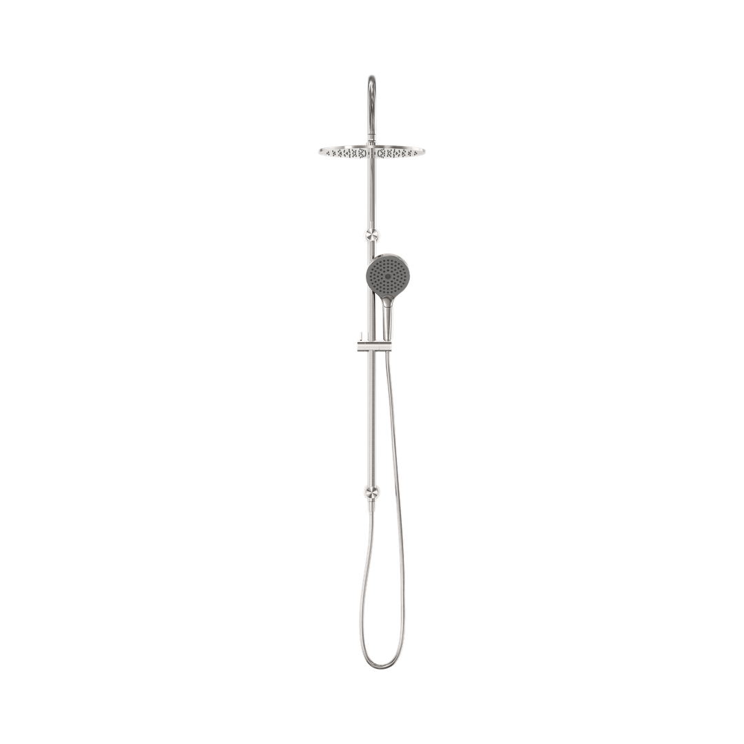 Nero Mecca Twin Shower With Air Shower Ii Brushed Nickel Nr221905Hbn