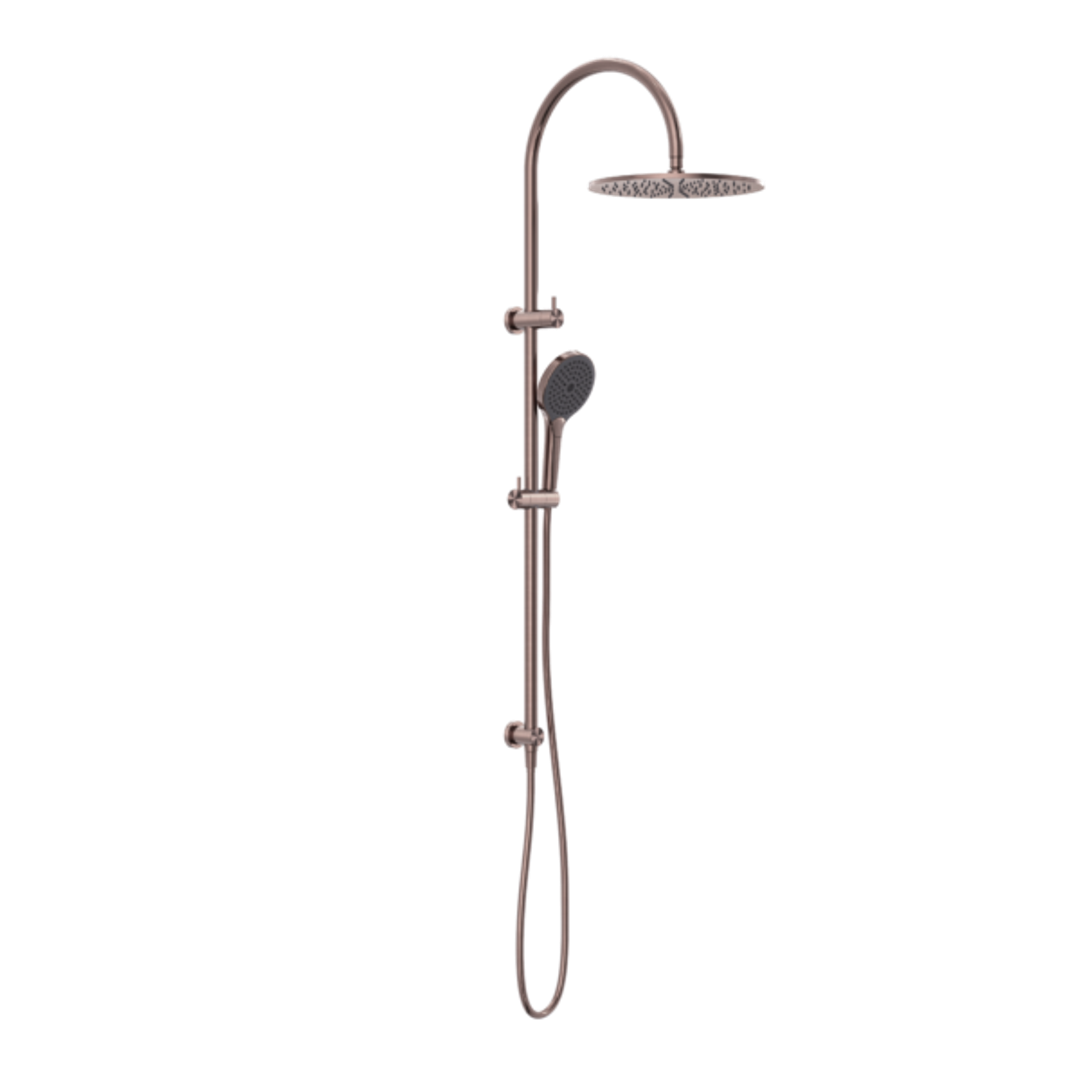 NERO MECCA TWIN SHOWER WITH AIR SHOWER II BRUSHED BRONZE NR221905HBZ