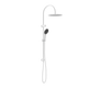 Nero Mecca Twin Shower With Air Shower Ii Matte White Nr221905Hmw