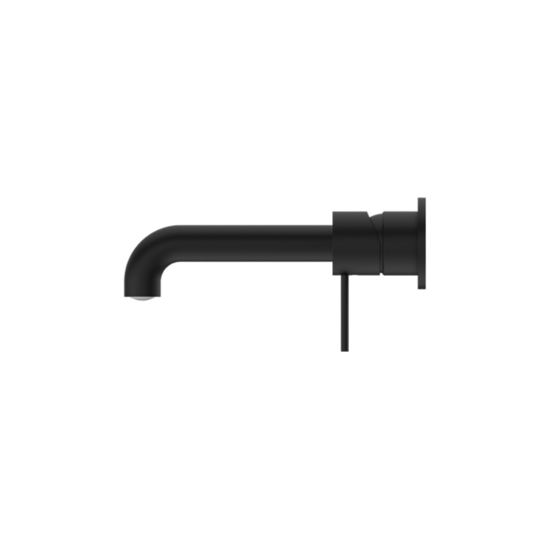 Nero Mecca Wall Basin Mixer Sep Bp 230mm Spout Matt Black