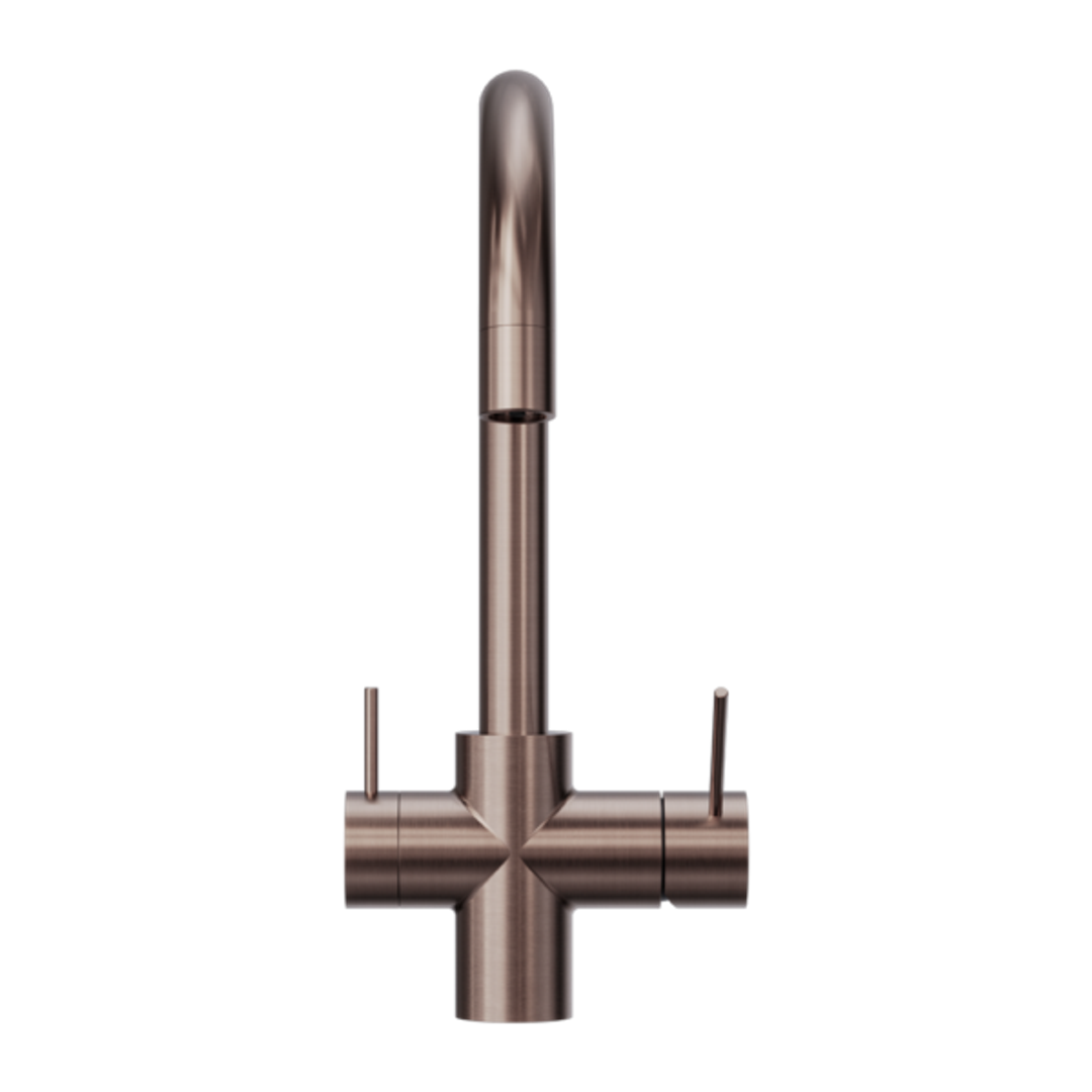 Nero Mecca 3 Way Filtered Mixer Tap Brushed Bronze