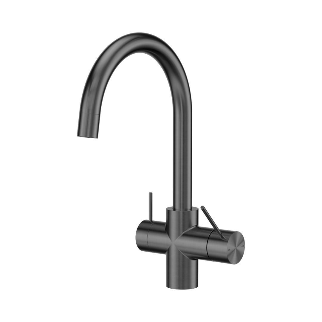Nero Mecca 3 Way Filtered Mixer Tap Gun Metal