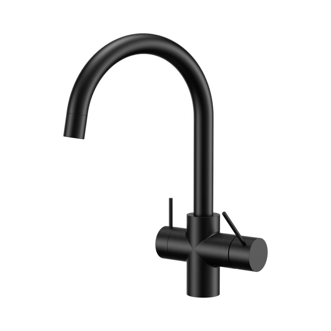 Nero Mecca 3 Way Filtered Mixer Tap Matte Black