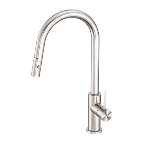 Nero Mecca Pull Out Sink Mixer W/ Vegie Spray Brushed Nickel