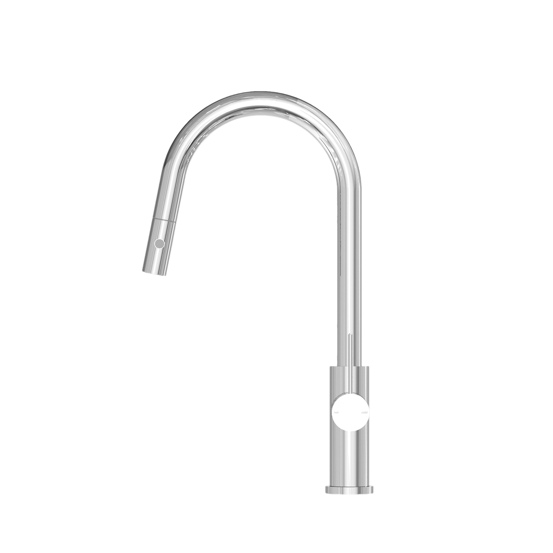 Nero Mecca Pull Out Sink Mixer With Vegie Spray - Chrome