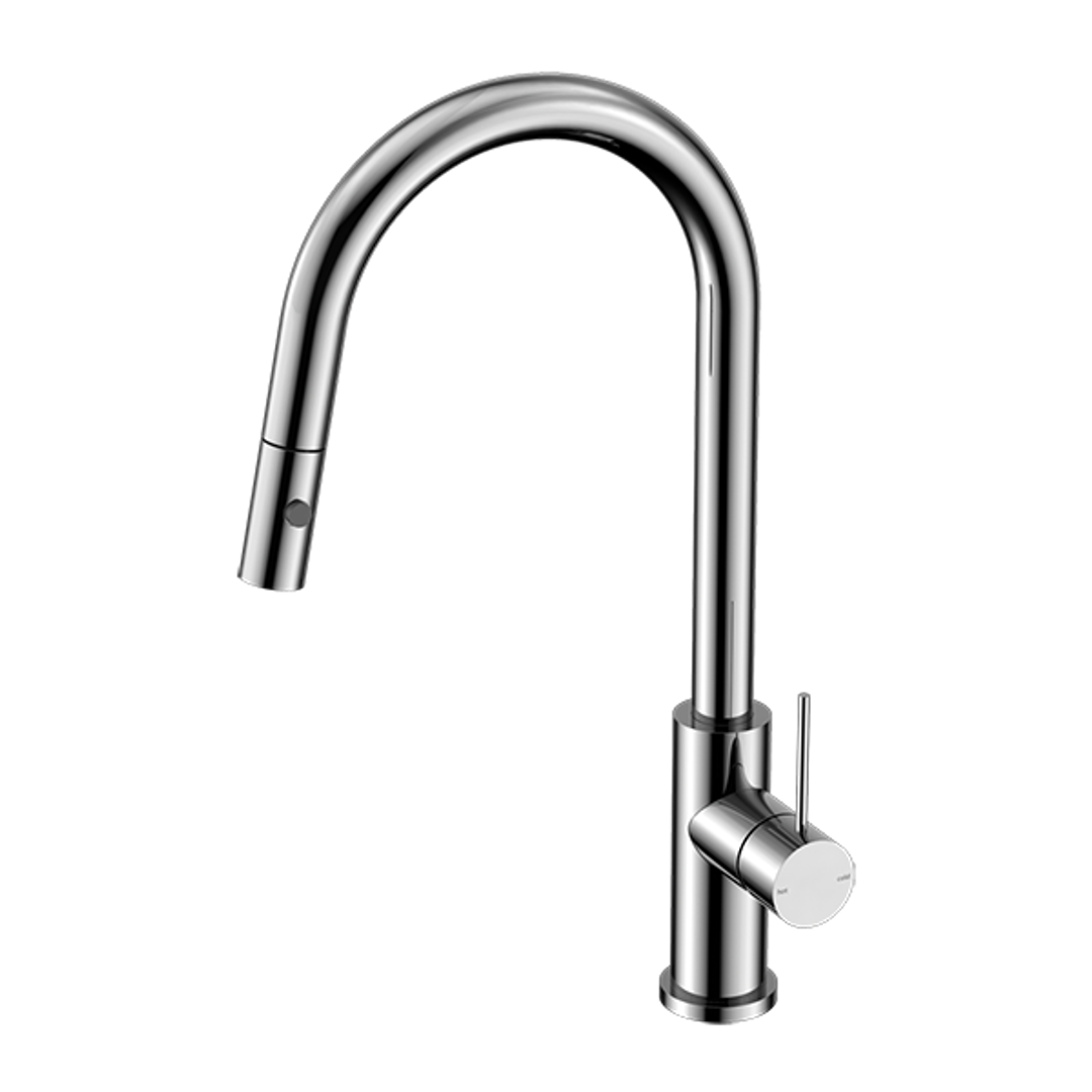 Nero Mecca Pull Out Sink Mixer With Vegie Spray Chrome