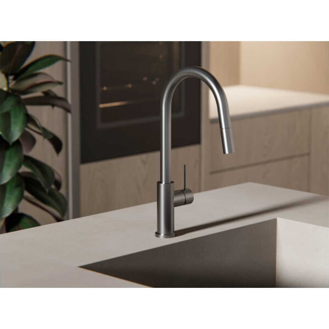 Nero Mecca Pull Out Sink Mixer With Vegie Spray - Gunmetal