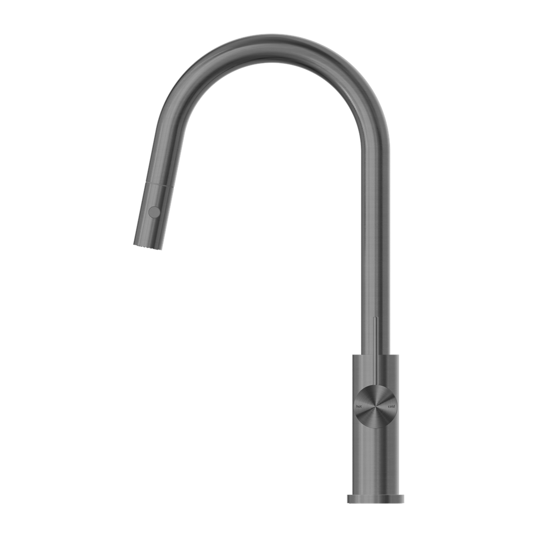 Nero Mecca Pull Out Sink Mixer With Vegie Spray - Gunmetal