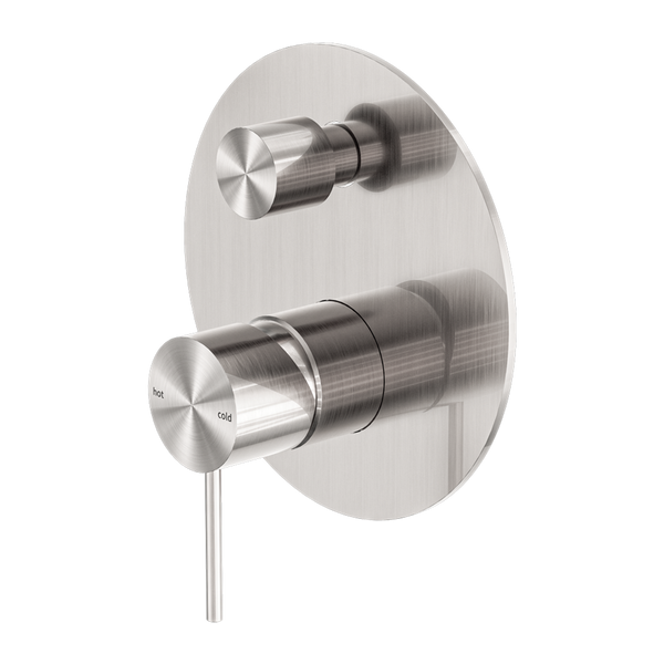 Nero Mecca Shower Mixer With Diverter Brushed Nickel