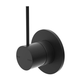 Nero Mecca Shower Mixer Handle Up Matt Black
