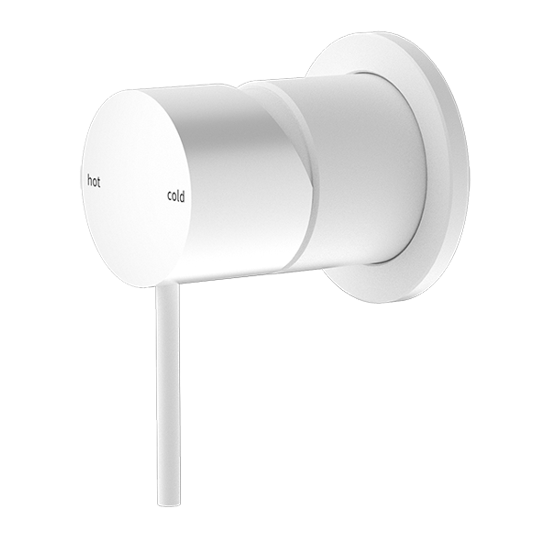 Nero Mecca Shower Mixer 60mm Plate Matt White
