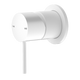 Nero Mecca Shower Mixer 60Mm Plate Matte White Nr221911Hmw