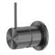 Nero Mecca Shower Mixer 60Mm Handle Up Plate Gun Metal Nr221911Jgm