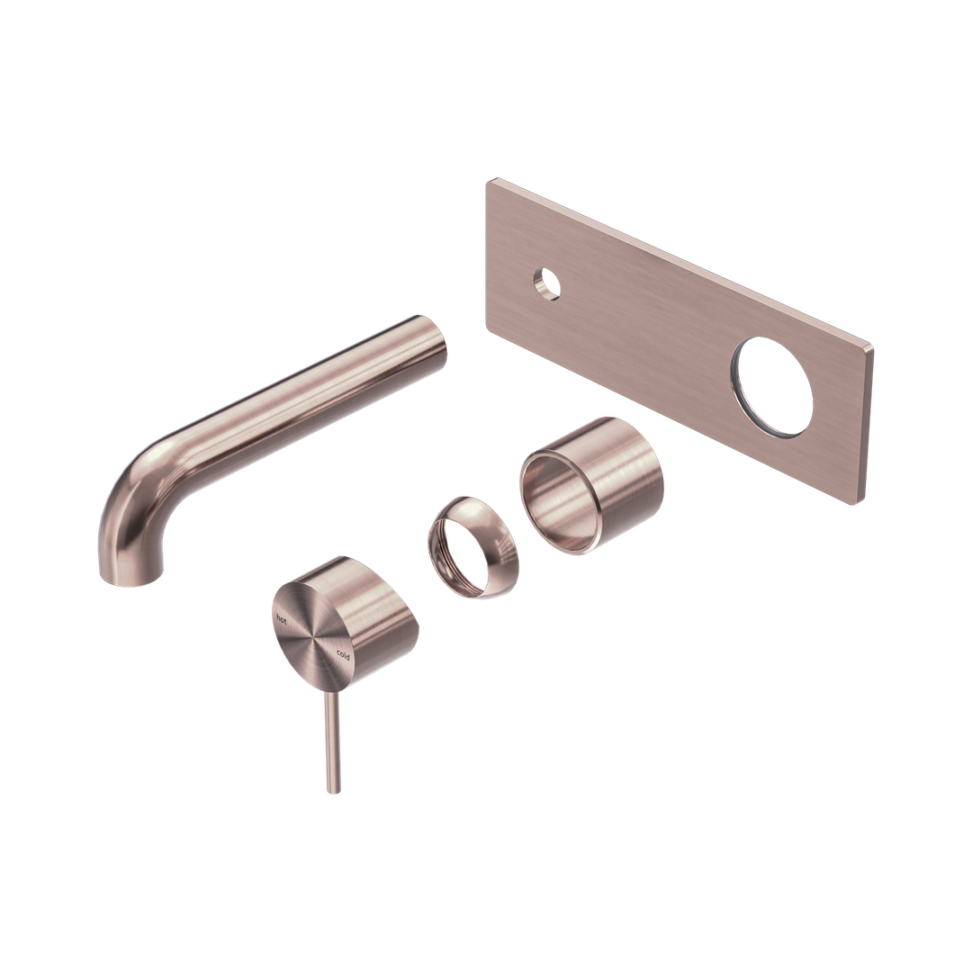Nero Mecca Wall Basin/Bath Mixer 120Mm Trim Kits Only Brushed Bronze
