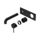 Nero Mecca Wall Basin/Bath Mixer 160Mm Trim Kits Only Matte Black