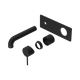 Nero Mecca Wall Basin/Bath Mixer 185Mm Trim Kits Only Matte Black