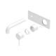 Nero Mecca Wall Basin/Bath Mixer 185Mm Trim Kits Only Matte White