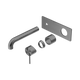 Nero Mecca Wall Basin/Bath Mixer 230Mm Trim Kits Only Gun Metal
