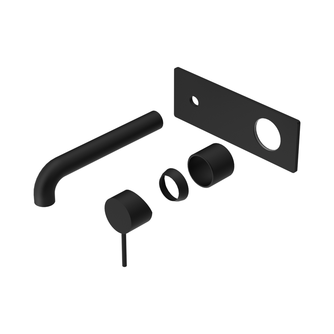 Nero Mecca Wall Basin/Bath Mixer 230Mm Trim Kits Only Matte Black