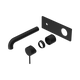 Nero Mecca Wall Basin/Bath Mixer 230Mm Trim Kits Only Matte Black