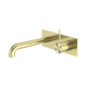 Nero Mecca Wall Basin/Bath Mixer Handle Up 120Mm Brushed Gold