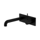 Nero Mecca Wall Basin/Bath Mixer Handle Up 120Mm Matte Black