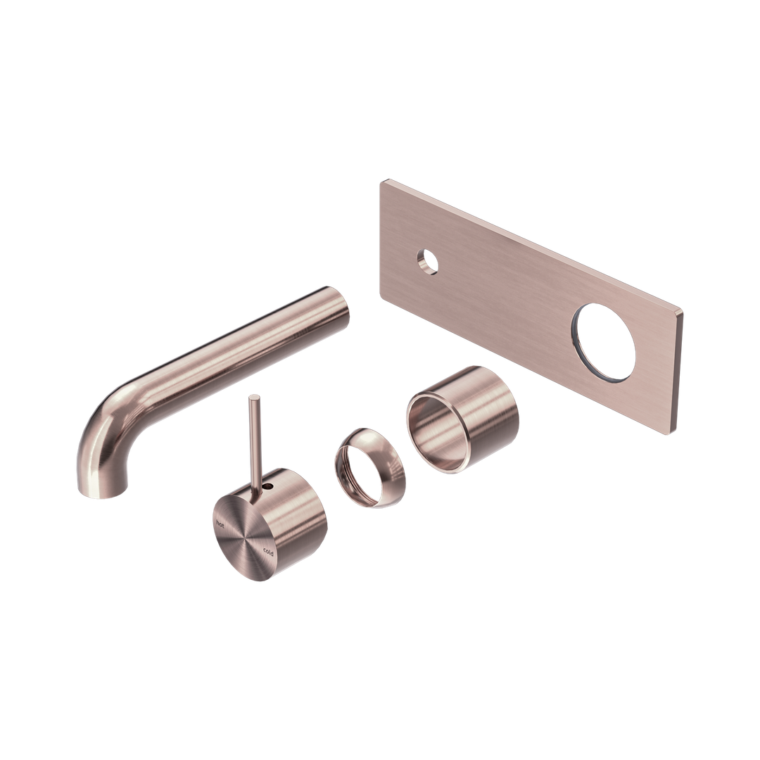 Nero Mecca Wall Basin/Bath Mixer Handle Up 120Mm Trim Kits Only Brushed Bronze