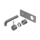 Nero Mecca Wall Basin/Bath Mixer Handle Up 120Mm Trim Kits Only Gun Metal
