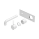 Nero Mecca Matte White 120Mm Handle Up Trim Kits Only Wall Basin/Bath Mixer