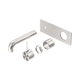 Nero Mecca Brushed Nickel 160Mm Handle Up Trim Kits Only Wall Basin/Bath Mixer
