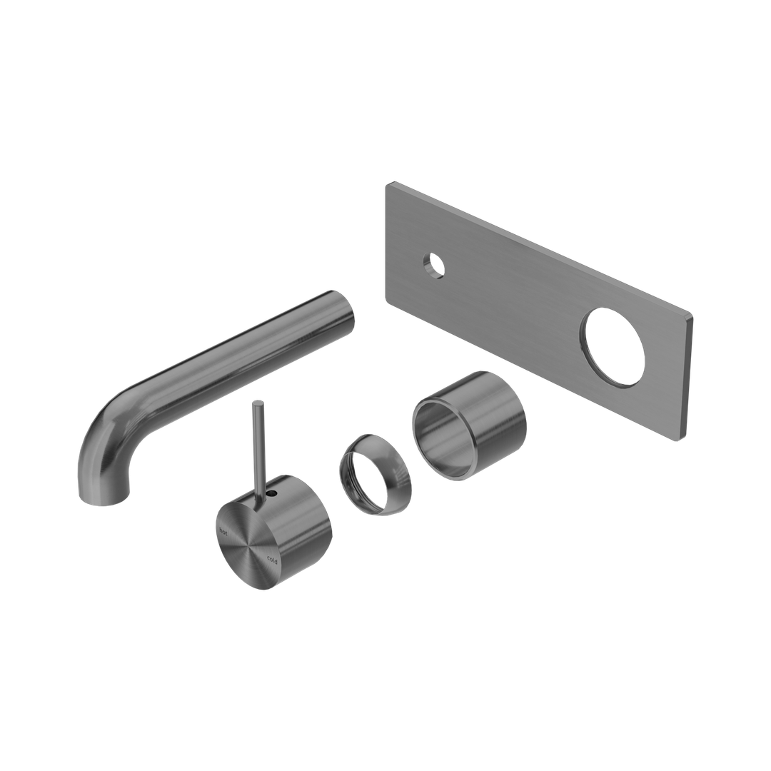 Nero Mecca Wall Basin/Bath Mixer Handle Up 160Mm Trim Kits Only Gun Metal