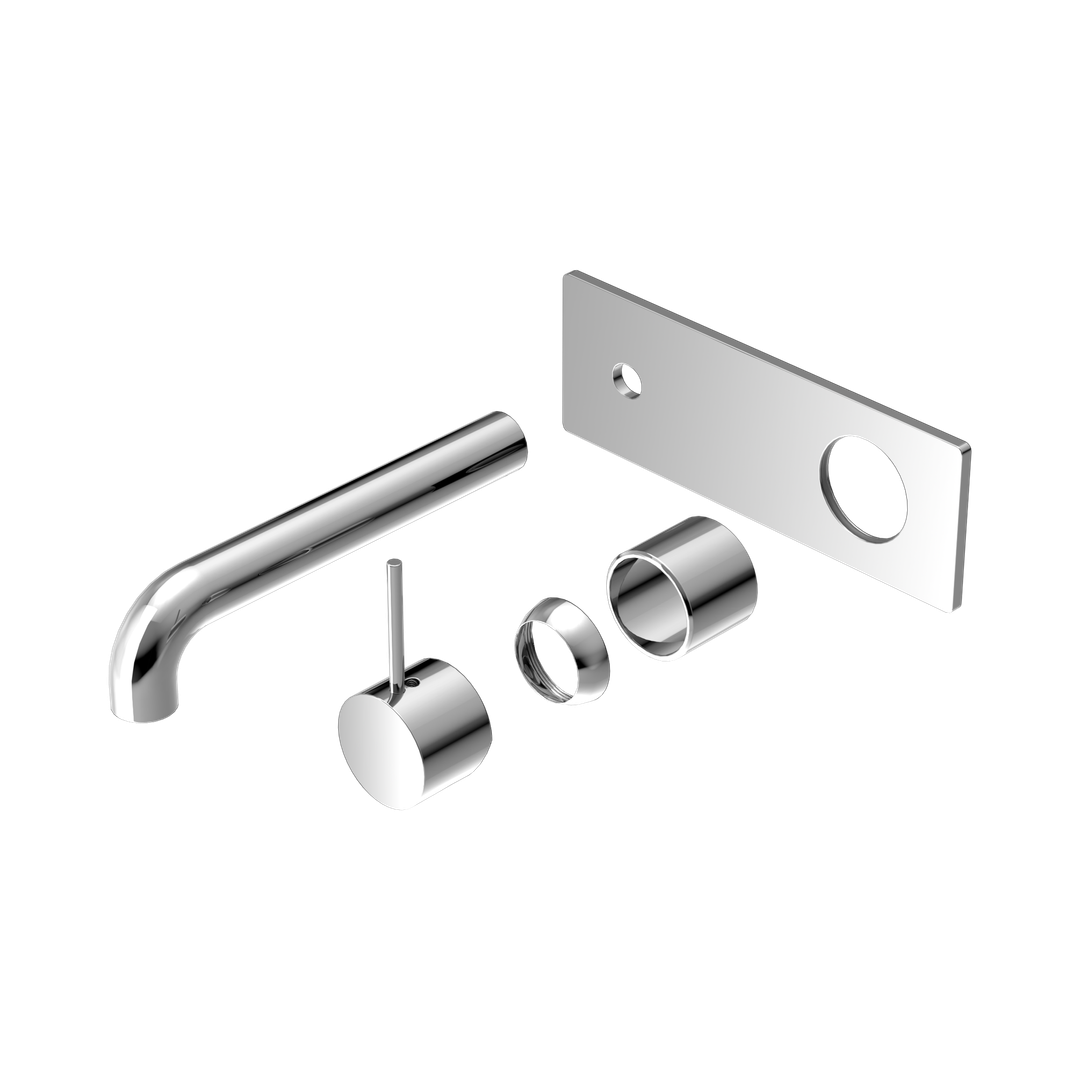 Nero Mecca Wall Basin/Bath Mixer Handle Up 185Mm Trim Kits Only Chrome