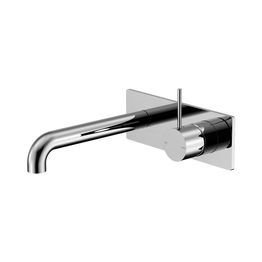 Nero Mecca Wall Basin/Bath Mixer Handle Up 260Mm Chrome