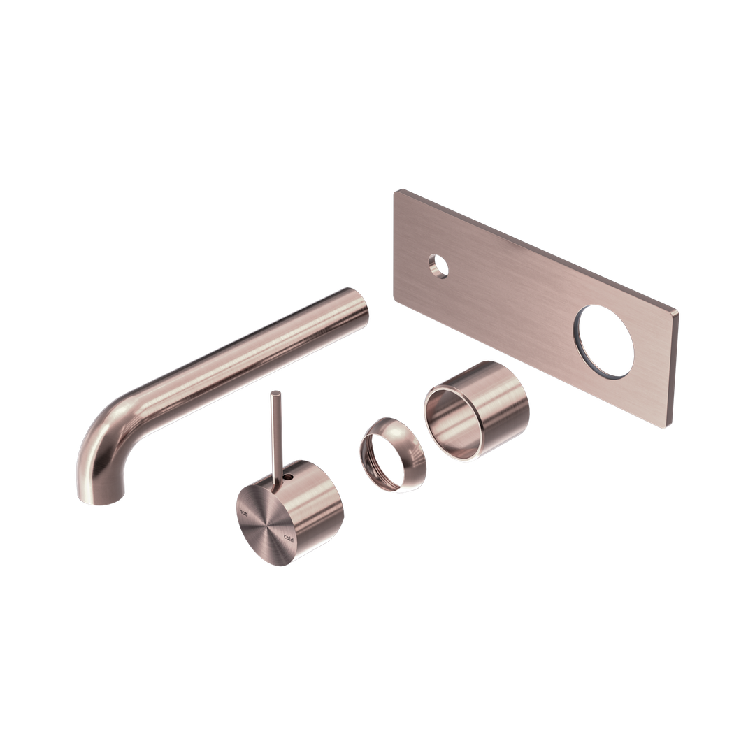 Nero Mecca Wall Basin/Bath Mixer Handle Up 260Mm Trim Kits Only Brushed Bronze