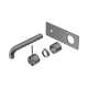 Nero Mecca Wall Basin/Bath Mixer Handle Up 260Mm Trim Kits Only Gun Metal