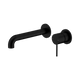 Nero Mecca Matte Black 120Mm Separate Back Plate Wall Basin/Bath Mixer