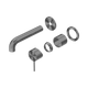 Nero Mecca Wall Basin/Bath Mixer Separate Back Plate 120Mm Trim Kits Only Gun Metal
