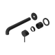 Nero Mecca Matte Black 260Mm Trim Kits Only Separate Back Plate Wall Basin/Bath Mixer