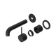 Nero Mecca Matte Black 120Mm Handle Up Trim Kit Only Sep. Back Plate Wall Basin/Bath Mixer