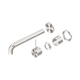 Nero Mecca Brushed Nickel 260Mm Handle Up Trim Kit Only Sep. Back Plate Wall Basin/Bath Mixer