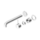 Nero Mecca Chrome 260Mm Handle Up Trim Kits Only Separate Back Plate Wall Basin/Bath Mixer