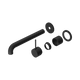 Nero Mecca Matte Black 260Mm Handle Up Trim Kit Only Sep. Back Plate Wall Basin/Bath Mixer